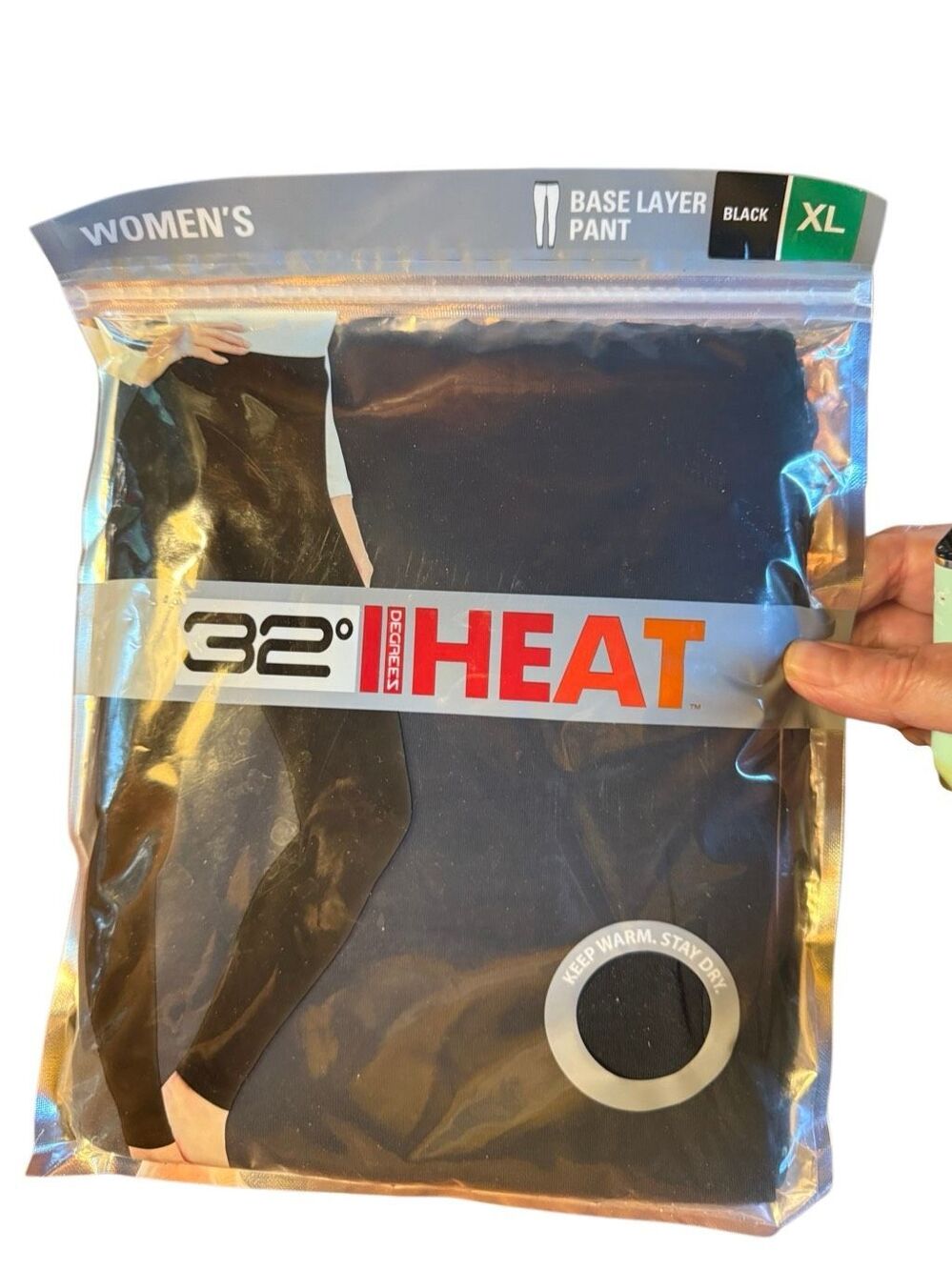 32 Degrees Heat women's base layer pants Sz XL NIP